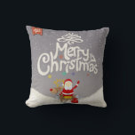 Santa and Reindeer Christmas Pillow<br><div class="desc">Pillows are one of the easiest ways to decorate for Christmas! Be sure to check out all of the holiday designs and get some for each room. Great for living room,  family room,  bedrooms too!  Makes great gifts.</div>