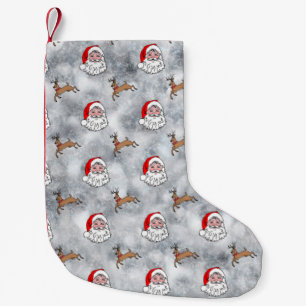 Santa and Reindeer Christmas Stocking