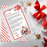 Santa and Reindeer Letter from Santa to Child Invitation<br><div class="desc">Create cherished memories and bring the magic of Christmas alive with our Santa's Letter template. This beautifully crafted letter from Santa Claus at the North Pole will make your child's eyes sparkle with delight. Imagine the joy on their face as they receive a personalised message from Santa, praising their good...</div>