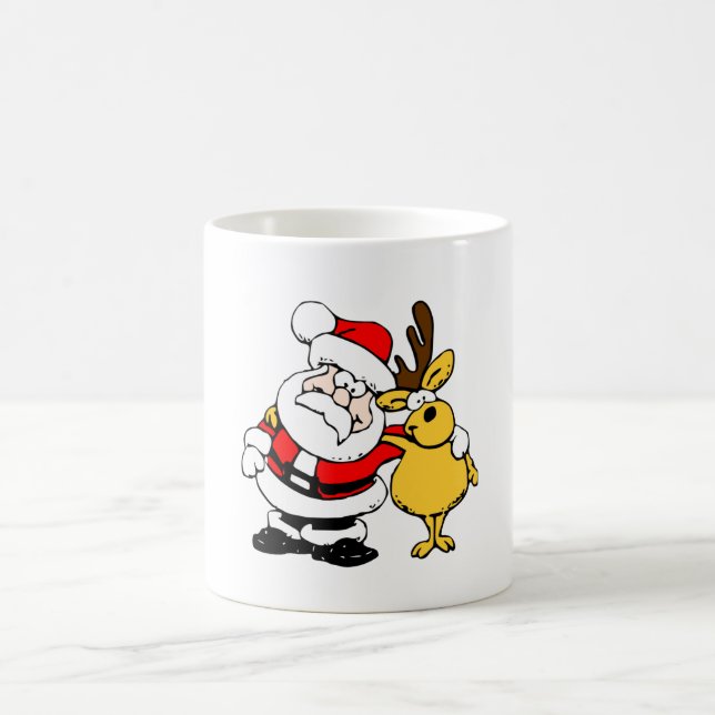 Santa and Reindeer Mug  (Center)