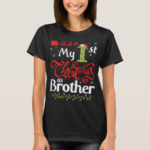 Santa And Reindeer Noel Costume My 1st Christmas A T-Shirt