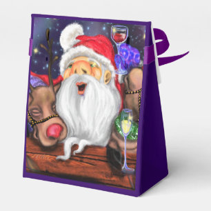 Santa and Reindeers Christmas Funny Party - Cheer Favour Box