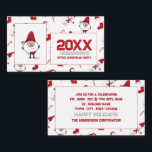 Santa and Snowman, Christmas Party Ticket Enclosure Card<br><div class="desc">Santa and Snowman,  Christmas Party Ticket by The Business Card Store. Great for all kinds of festive events. Christmas Dinners,  Office Parties,  Restaurant Events,  Weddings,  Birthdays.</div>
