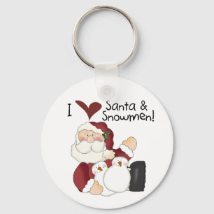 Santa and Snowmen T-shirts and Gifts Key Ring
