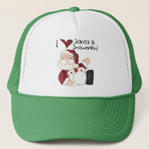 Santa and Snowmen T-shirts and Gifts Trucker Hat