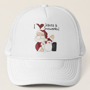 Santa and Snowmen T-shirts and Gifts Trucker Hat
