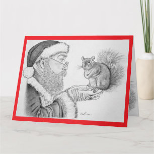 Santa and Squirrel Card