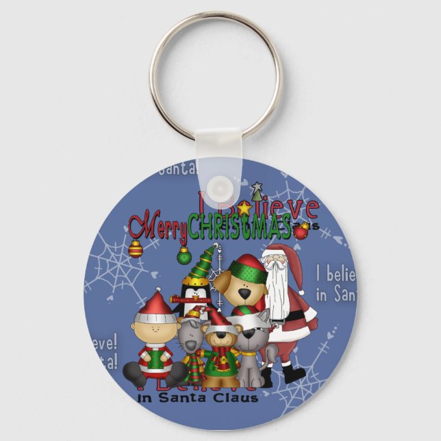 Santa and the gang key ring (Front)