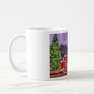 Santa and The Polar Express Coffee Mug