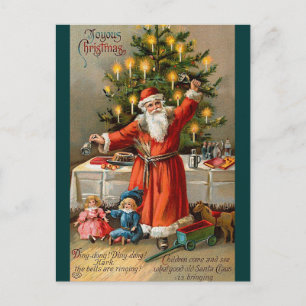 Santa And Toys postcard