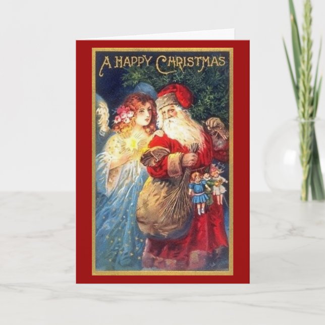 Santa & Angel - Christmas Card (Front)