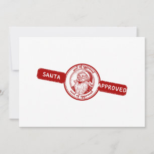 Santa Approved, Christmas stamp, Christmas joy, Holiday Card