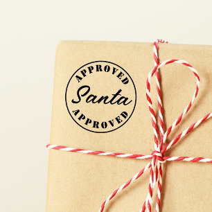 Santa Approved Gift Rubber Stamp