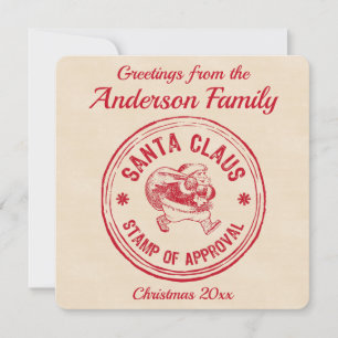 Santa Approved - Personalise It - Funny Holiday Card