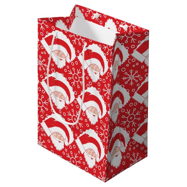 Santa Art Gift Bag (Front Angled)