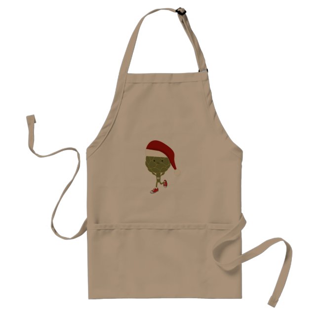 Santa Artichoke Runner Standard Apron (Front)