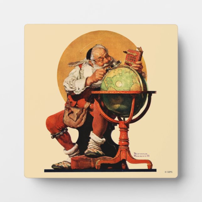 Santa at the Globe Plaque (Front)