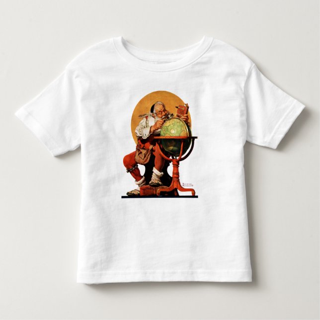 Santa at the Globe Toddler T-Shirt (Front)