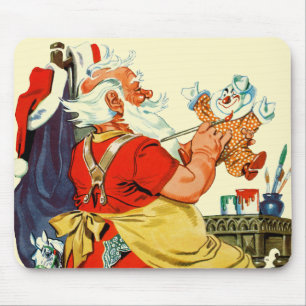 Santa at Work Mouse Pad
