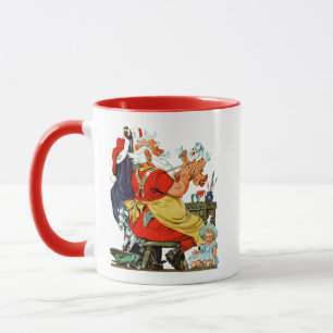 Santa at Work Mug