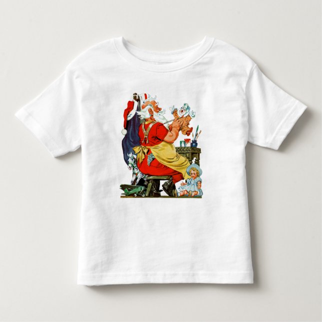 Santa at Work Toddler T-Shirt (Front)