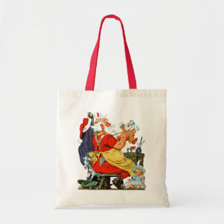Santa at Work Tote Bag