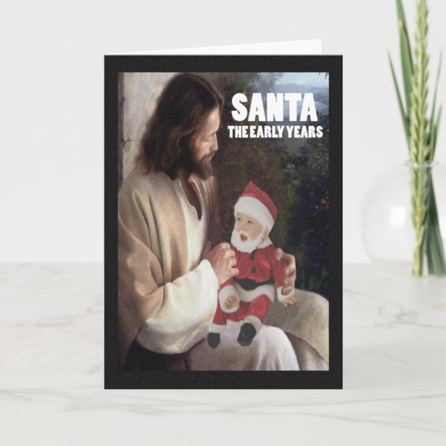 Santa atheist holiday card (Front)