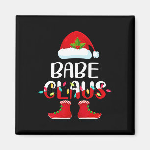 Santa Babe Claus Elf Matching Family Group Christm Magnet