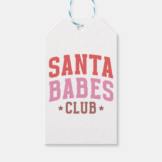 Santa Babe's Club Gift Tags (Front)