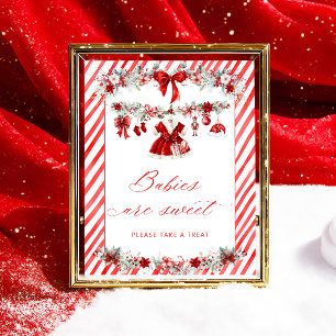 Santa Baby Baby Clothes Babies are Sweet Poster