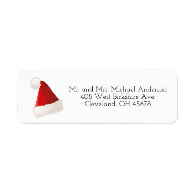 Santa Baby | Baby's First Christmas Label (Front)