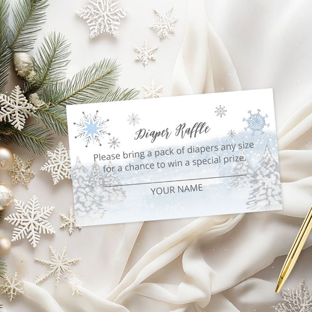 Santa Baby Christmas Baby Diaper Raffle Enclosure Card (Creator Uploaded)