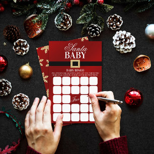 Santa Baby   Christmas Baby Shower Bingo