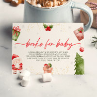 Santa Baby Christmas Baby Shower Book Request