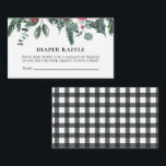 Santa Baby Christmas Baby Shower Diaper Raffle Enclosure Card<br><div class="desc">Santa Baby Holiday Christmas baby shower diaper raffle enclosure card.</div>