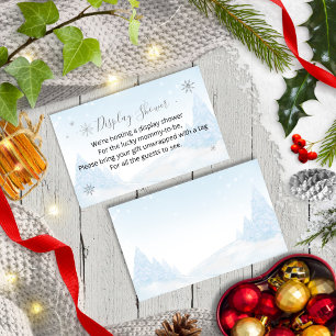 Santa Baby Christmas Baby Shower Display Shower En Enclosure Card