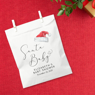 Santa Baby Christmas Baby Shower Favour Bags