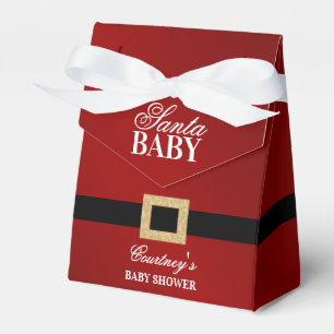 Santa Baby Christmas Baby Shower Favour Box