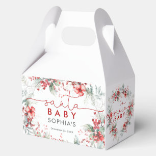 Santa Baby Christmas Baby Shower Favour Box