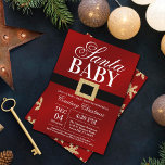 Santa Baby | Christmas Baby Shower Invitation<br><div class="desc">Celebrate in style with these trendy baby shower invitations. The design is easy to personalise with your special event wording and your guests will be thrilled when they receive these fabulous invites.</div>