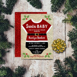 Santa Baby | Christmas Baby Shower Invitation<br><div class="desc">Celebrate in style with these trendy baby shower invitations. The design is easy to personalise with your special event wording and your guests will be thrilled when they receive these fabulous invites.</div>
