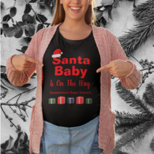 Santa Baby Christmas Baby Shower T-Shirt