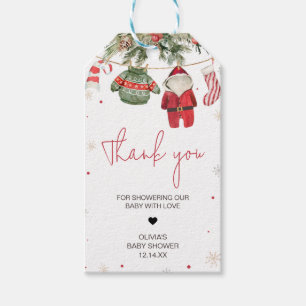 Santa Baby Christmas Clothes Baby Shower Favour Ta Gift Tags