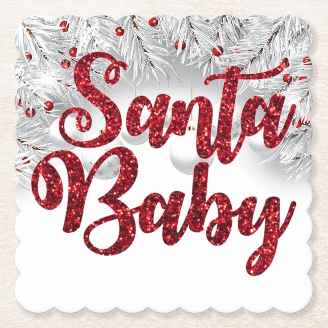 Santa Baby Christmas Coasters (Front)
