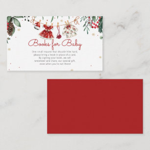 Santa Baby Christmas Girl Clothes Books for Baby Enclosure Card