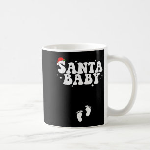 Santa Baby Christmas Pregnancy Announcement Pregna Coffee Mug