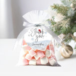 Santa Baby Christmas Winter Baby Shower Thank You Favour Tags<br><div class="desc">Adorable calligraphy with snowflakes,  winter-themed baby shower invitations. Easy to personalise with your details. Check the collection to find matching items as enclosure cards.</div>