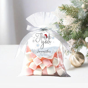 Santa Baby Christmas Winter Baby Shower Thank You Favour Tags