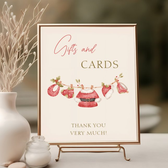 Santa Baby Clothes Boy Baby Shower Gifts and Cards Poster (Creator Uploaded)