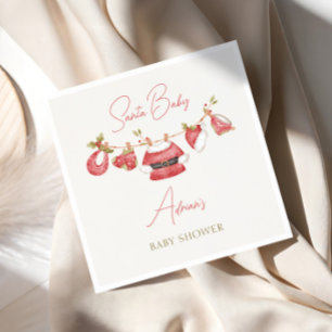 Santa Baby Clothes Winter Boy Baby Shower Napkin